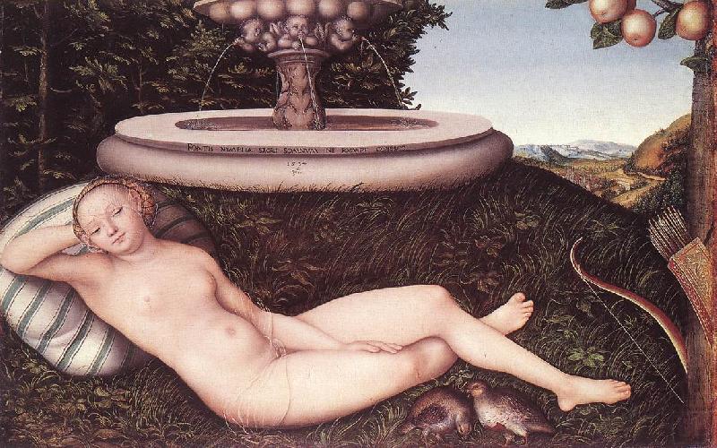 The Nymph of the Fountain fdg, CRANACH, Lucas the Elder